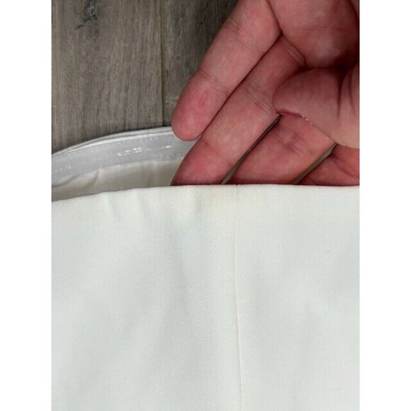 NWOT Generation Love Tube Top Back Zip Gold Chain Hem Built In Bra White XL FLAW - Picture 7 of 8